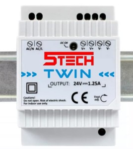 Zasilacz 30W24 DIN do rozdzielni zalecany do wideodomofonu cyfrowego 5TECH TWIN