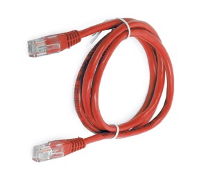 5 szt. Patchcord UTP 5E RJ45 długość 0,25m czerwony RAYDEX SATEC