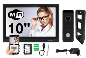 Wideodomofon WiFi Revizoom 10'' czarnyRM-T402HD BLACK + RC-411HD