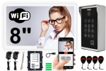 Wideodomofon 5TECH AHD WiFi VERUS ONE PLUS biały 8" + 84213 Czytnik kart Szyfrator