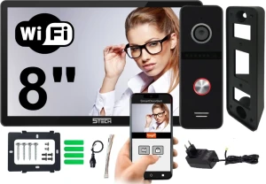 Wideodomofon WIFI 5TECH 8" Verus one plus czarny AHD , 84207A
