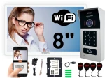 Cyfrowy 2-żyłowy wideodomofon WiFi TWIN 5TECH VIRGO ONE PLUS 8" biały