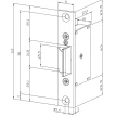 Zatrzask mechaniczny HARTTE ALR-S ALR-A wymiarowanie.webp