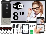 Wideodomofon AHD WiFi 5TECH 8" Czytnik kart 84228C Czarny VERUS ONE PLUS