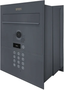 82218G Skrzynka na listy z wideodomofonem cyfrowym antracyt 5TECH TWIN