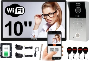 Wideodomofon AHD WiFi VERUS PLUS czarny 10" 84225 5TECH