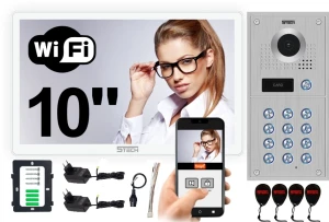 Wideodomofon AHD WiFi VERUS PLUS biały 10" 84222 5TECH