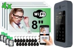 Wideodomofon wielomieszkaniowy 5TECH IP 4 monitory VERMIS 8''biały 83233