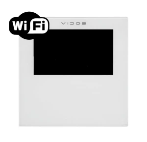 M201W-X Biały,  monitor WiFi 4" wideodomofonu VIDOS 2IP