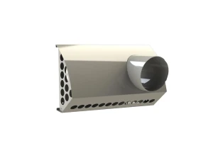 VZ_FBX_HSPV Skrzynka elewacyjna zespolona pozioma ,wyrzutnia prawa Ø 150mm, ocynk, kolor biały FUTURA   