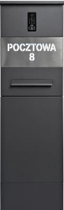 Paczkobox 5TECH Aluminiowy Antracytowy
