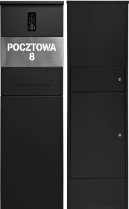 Paczkobox B 5TECH Aluminiowy Czarny