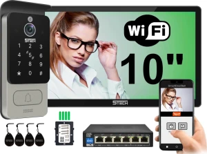 Wideodomofon  5TECH IP monitor VERMIS 10'' czarny 83228