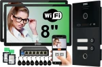 Wideodomofon dwurodzinny 5TECH IP 2 x VERMIS ONE 8'' czarny 83253-2