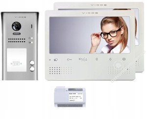 Wideodomofon dwurodzinny natynkowy M1023W VIDOS DUO