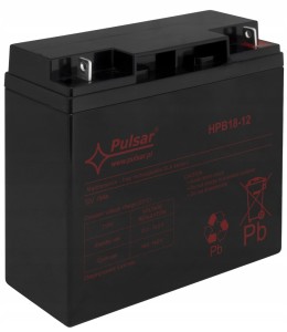 HPB18-12 Akumulator 18Ah 12V Alarm UPS PULSAR