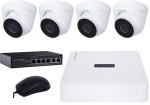Zestaw CCTV VIDOS IP rejestrator, 4 kamery, Switch PoE