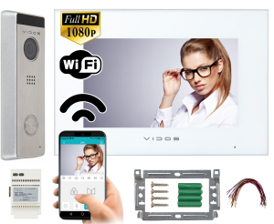 Zestaw wideodomofon WiFi M10W-X  Stacja bramowa AHD S10 VIDOS X