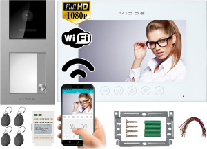 Zestaw wideodomofon WiFi M11W-X  Stacja bramowa S11-1 VIDOS X  