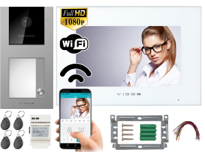 Zestaw wideodomofon WiFi M10W-X  Stacja bramowa S11-1 VIDOS X 