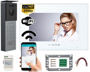 Zestaw wideodomofon WiFi M10W-X  Stacja bramowa S12D VIDOS X  