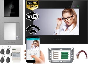 Zestaw wideodomofon WiFi M10B-X  Stacja bramowa S11-1 VIDOS X  