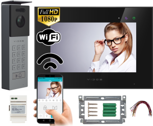 Zestaw wideodomofon WiFi M10B-X  Stacja bramowa S12D VIDOS X   