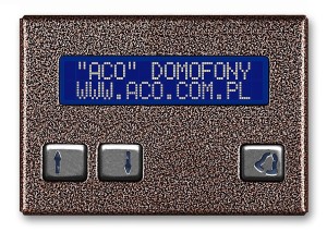 CDN-230E BR Elektroniczna, alfabetyczna lista lokatorów ACO 