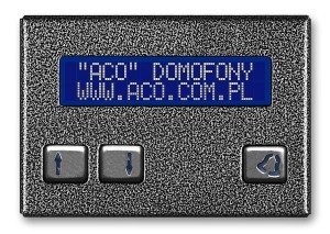 CDN-230E GR Elektroniczna, alfabetyczna lista lokatorów ACO