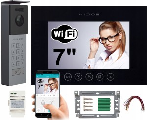Zestaw wideodomofon WiFi M11B-X + S12D VIDOS X czarny