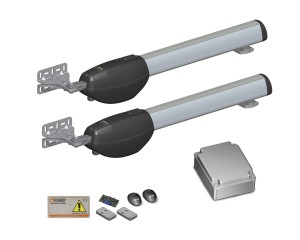 KIT BE20/211/HS/L Zestaw do bramy skrzydłowej (2,5 m + 2,5 m) Roger Technology