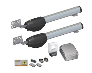 KIT BE20/210/F Zestaw do  bramy skrzydłowej (2,5 m + 2,5 m) Roger Technology 