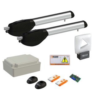 KIT R20/510/F Zestaw do bramy skrzydłowej (3,5 m + 3,5 m) Roger Technology 