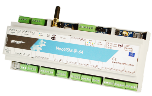 NeoGSM-IP-64-PS-D12M Centrala alarmowa z komunikacją GSM/IP obudowa na szynę Ropam    