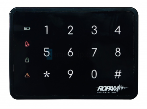 TK-4B Klawiatura dotykowa w obudowie natynkowej, czarna Ropam 