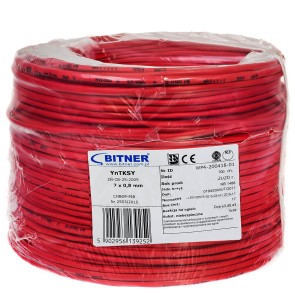 YnTKSYekw kabel przeciwpożarowy 1x2x0,8 BITNER 500m.