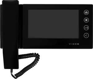 M270B - Monitor wideodomofonu 7'' słuchawkowy, czarny
