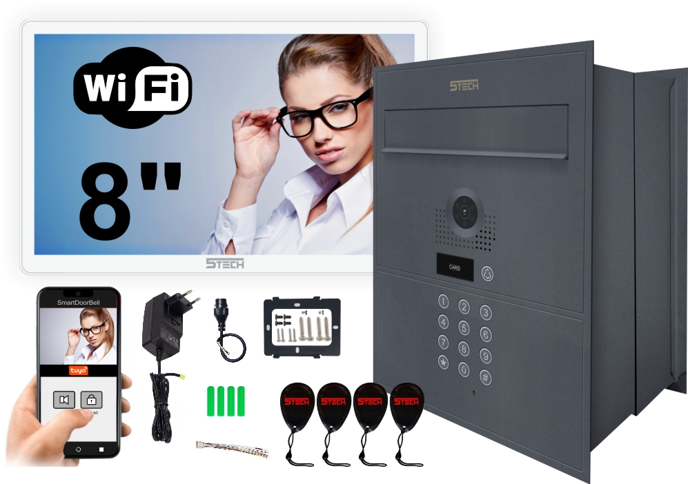 wideodomofon ze skrzynką na listy 5tech