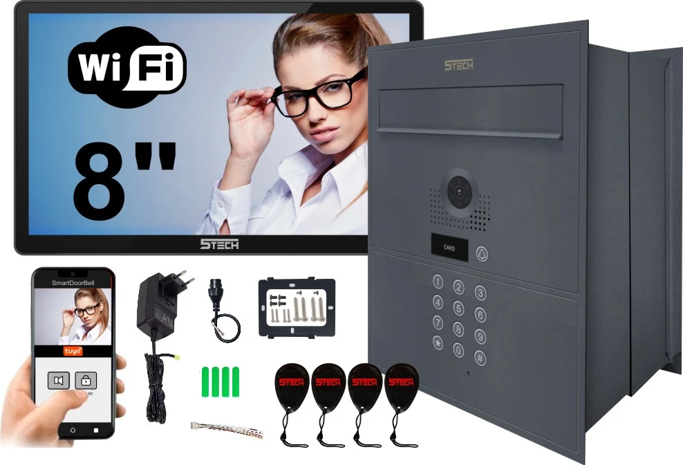 wideodomofon ze skrzynką na listy 5tech