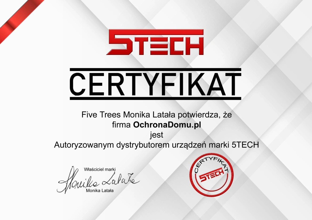 Certyfikat 5TECH