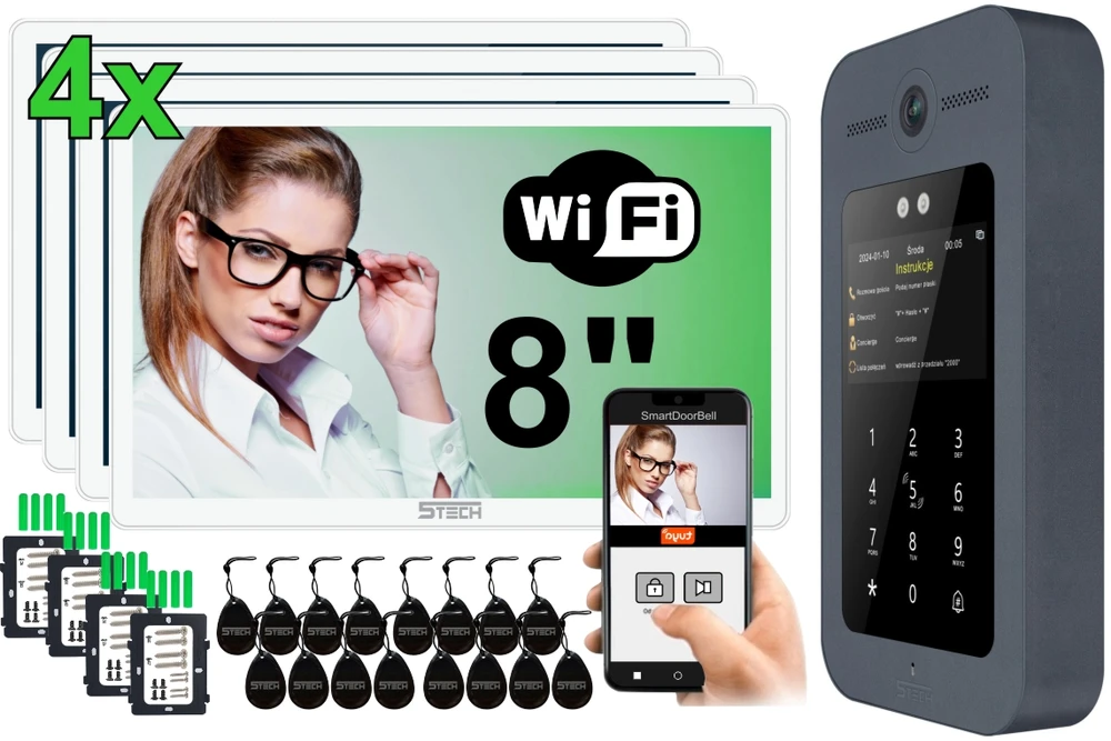 5TECH IP wideodomofon wielorodzinny