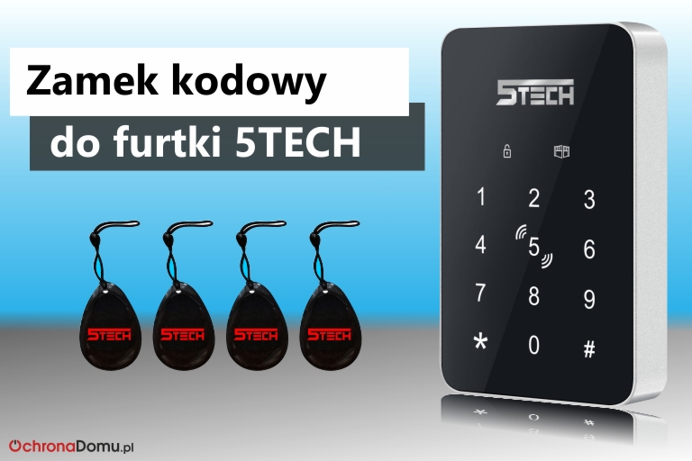 Zamek kodowy z czytnikiem RFID 80228 5TECH
