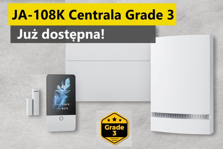 Centrala JA-108K w Grade 3 już w sprzedaży