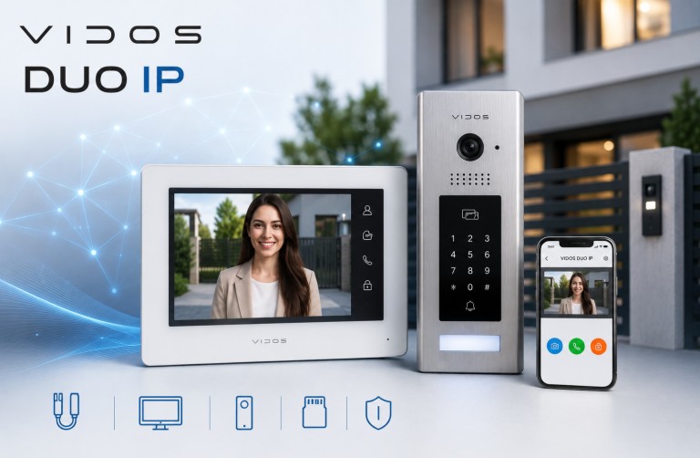 Wideodomofon Duo IP – System 2-żyłowy od Vidos | Niezawodność i Wygoda